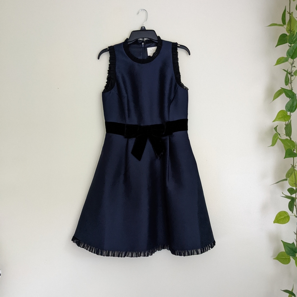 Kate Spade velvet bow dress